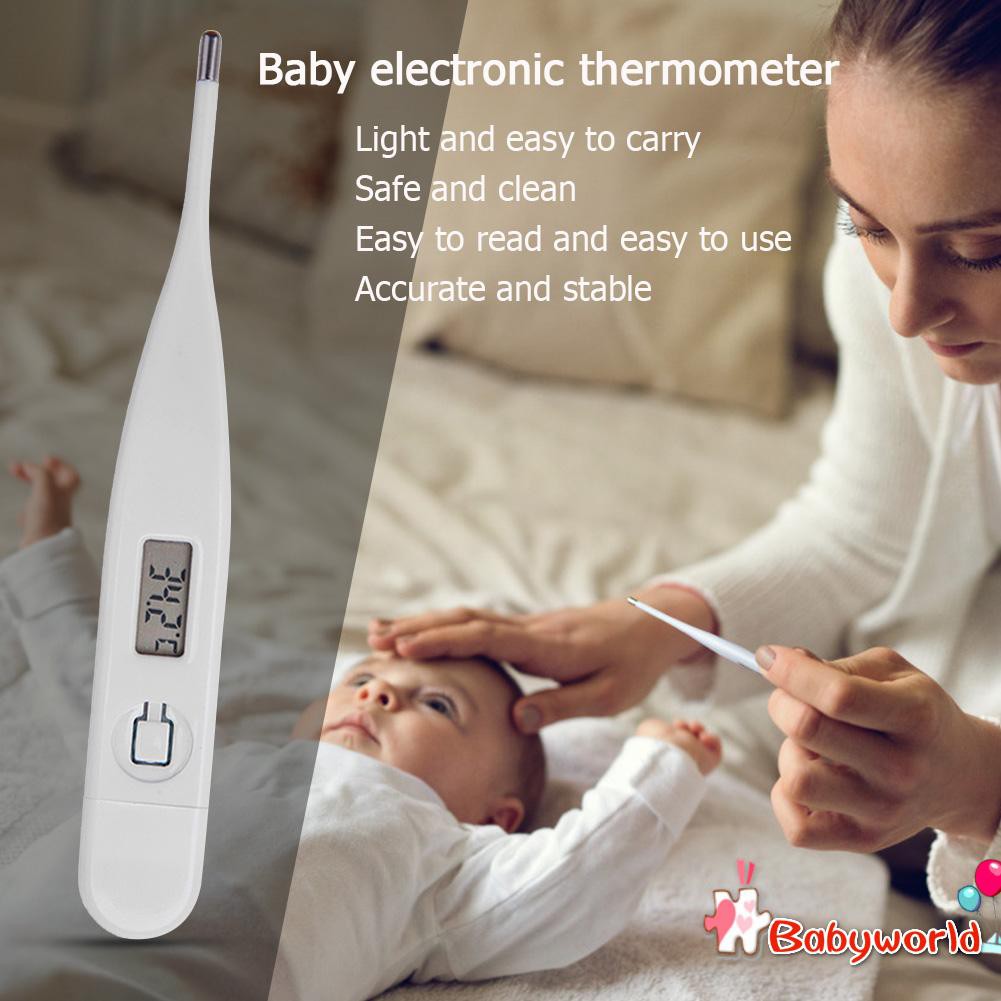 Nhiệt kế LCD kỹ thuật số Nhiệt độ cơ thể Đo nhiệt độ Trẻ em Người lớn Sốt Nhiệt độ