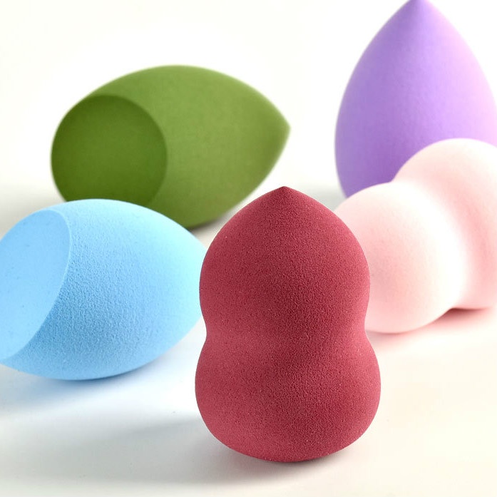 Mút trang điểm Vlonca hình quả bầu không đứt khô và ướt ngẫu nhiên