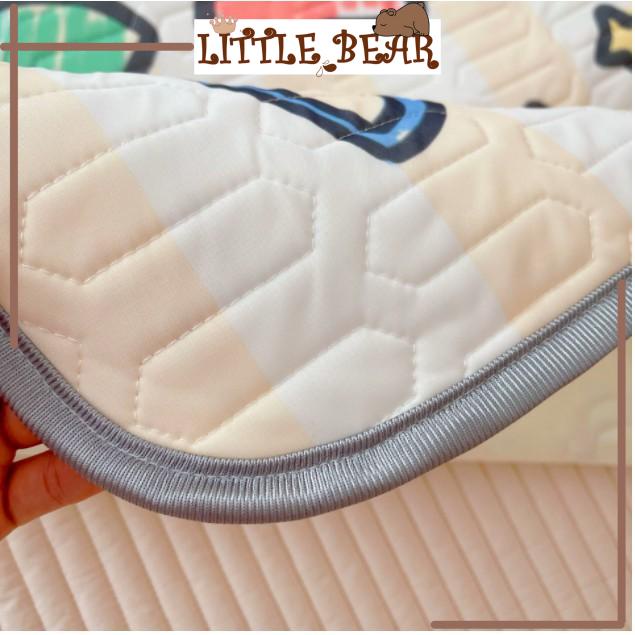 Chiếu Điều Hoà CAO SU Non In Hình 5D Thoáng Mát Mềm Mịn Cho Bé - Little Bear