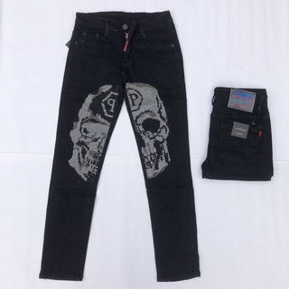 Quần biker Pp đầu nâu đính đá cực chất 2021 - Quần jean nam