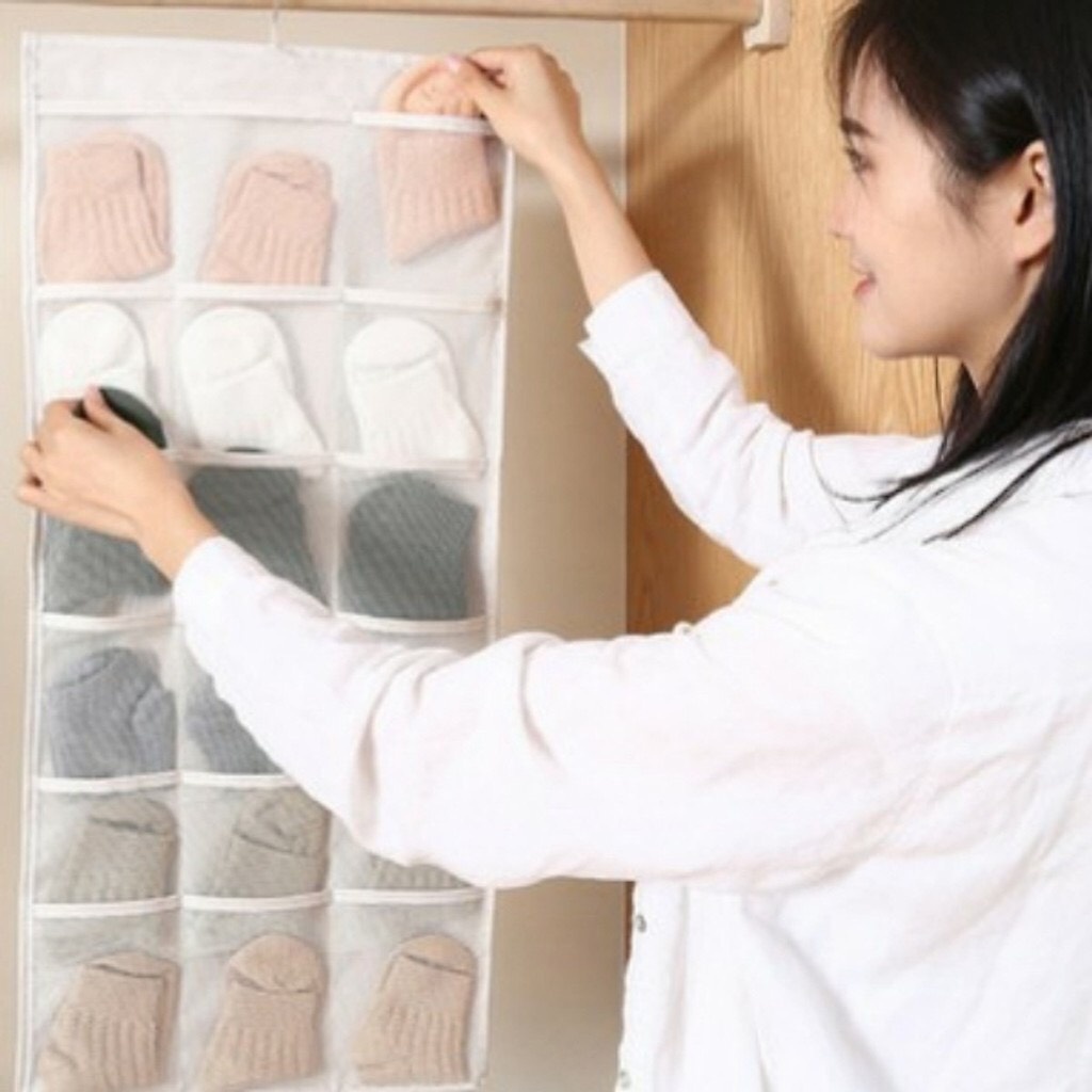 Túi đựng đồ lót nhiều ngăn có móc treo 30 ô