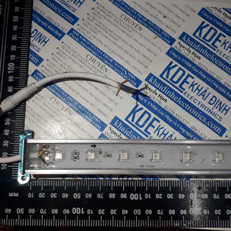 led thanh nhôm ngoài trời full màu 5050 48led/1m , 24V kde2700