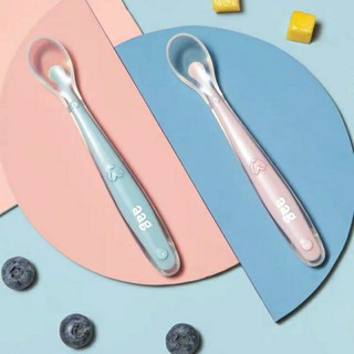SET 2 Thìa AAG hàn quốc silicon cho bé ăn dặm