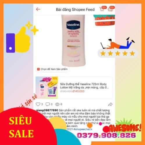 Sữa Dưỡng thể Vaseline 725ml Body Lotion Mỹ trắng da ,mịn màng, cấp ẩm chuyên sâu , phù hợp cho làn da châu Á