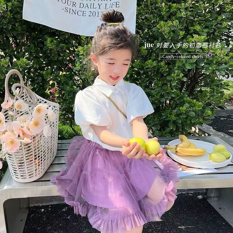 Set Áo Thun Tay Ngắn Phối Chân Váy Thời Trang Hè 2022 Mới Xinh Xắn Cho Bé Gái