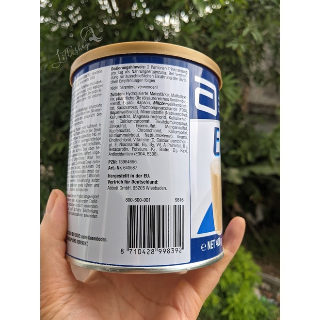 Sữa Ensure Đức 400g (Date Mới 2023) Hương Vanila