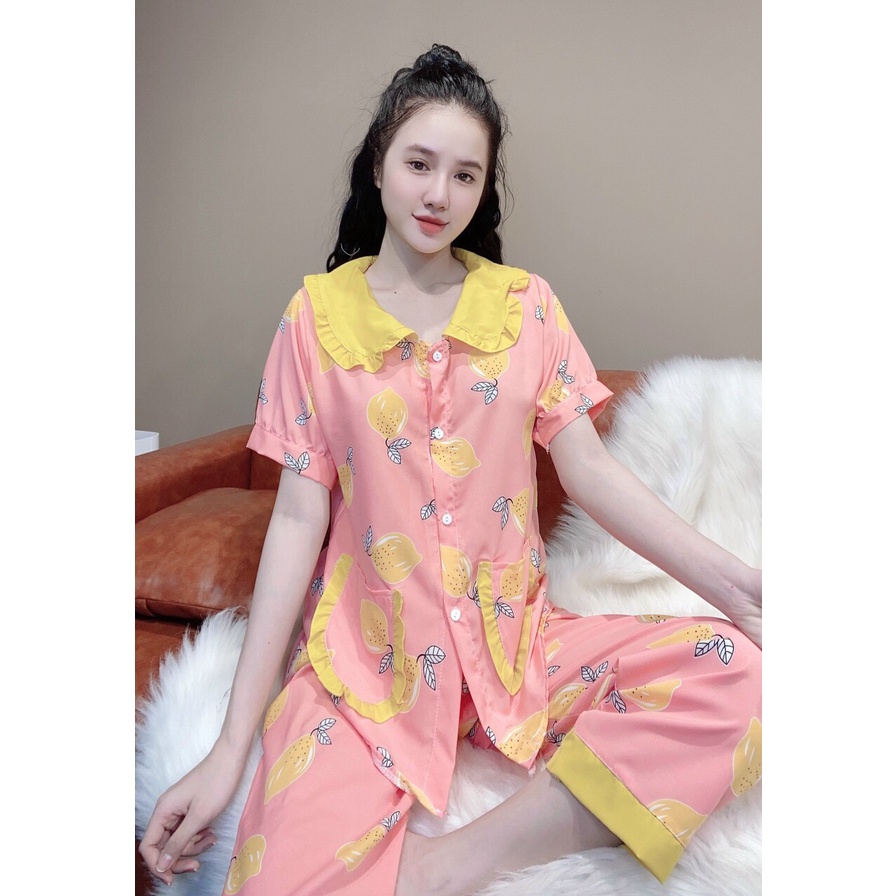 Đồ bộ mặc nhà hoa tiết siêu xinh thoáng mát