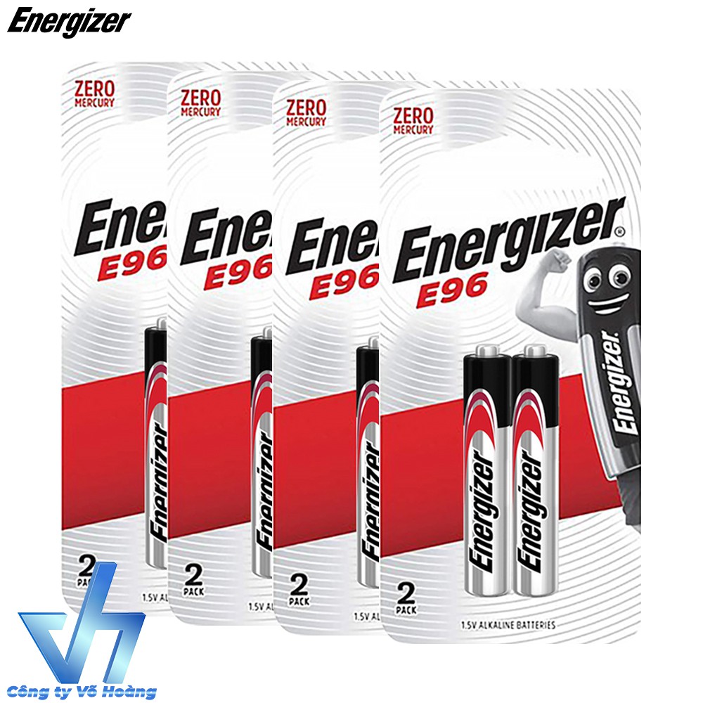 Bộ 8 pin Energizer AAAA E96 1.5V Alkaline (Bạc)