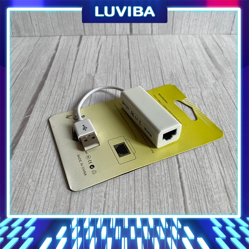 USB to LAN cáp chuyển đổi từ USB sang LAN LUVIBA UL20 | BigBuy360 - bigbuy360.vn