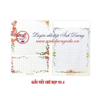 Combo 100 giấy hoa luyện chữ đẹp