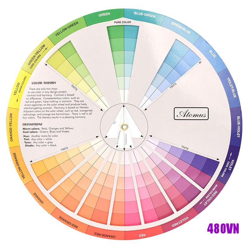Thẻ Giấy Trộn Màu Mực Xăm Hình Tròn Tiện Dụng