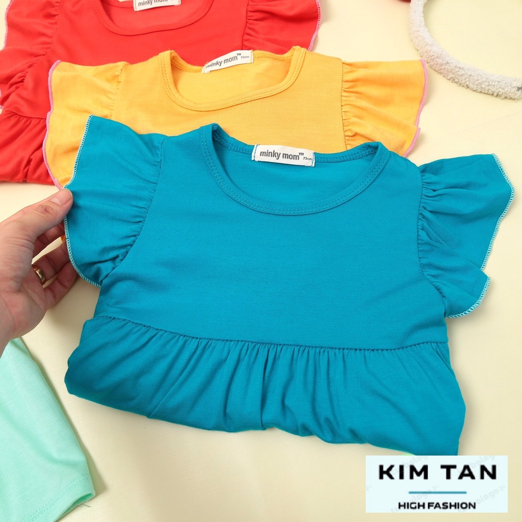 Váy MINKY MOM Cánh Tiên  ⚡FREESHIP⚡ Chất Thun Lạnh Cho Bé Gái Thoải Mái Thoáng Mát Ngày Hè