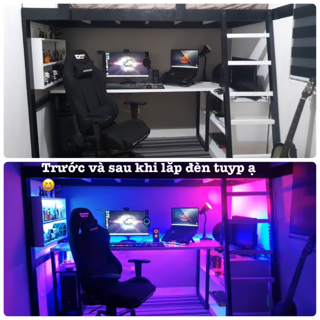 Đèn tuyp led quay video TikTok nhiều màu, gậy Neon decor studio ( 30 - 60 - 90 - 120cm)