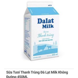 Sữa thanh trùng KD đà lạt 450ml