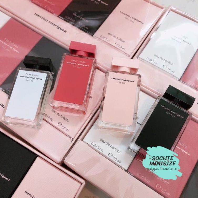 SET Bộ Nước Hoa Narciso Rodriguez For Her Mini 4 Chai 7.5ml - Chai Xịt 10ml
