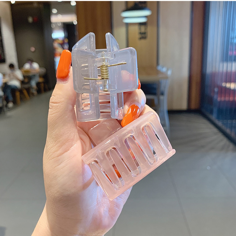 Kẹp gắp tóc hình vuông thời trang retro Hàn Quốc