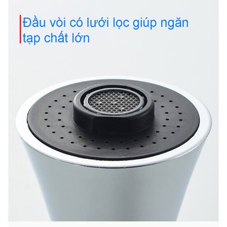 Đầu vòi nước tăng áp 360 độ
