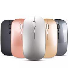 Chuột không dây Bluetooth wireless USB HXSJ M90 siêu mỏng, chống ồn tự sạc pin