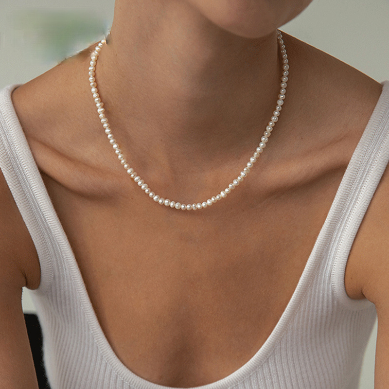 vòng cổ Đính Ngọc Trai Sang Trọng Cho Nữ