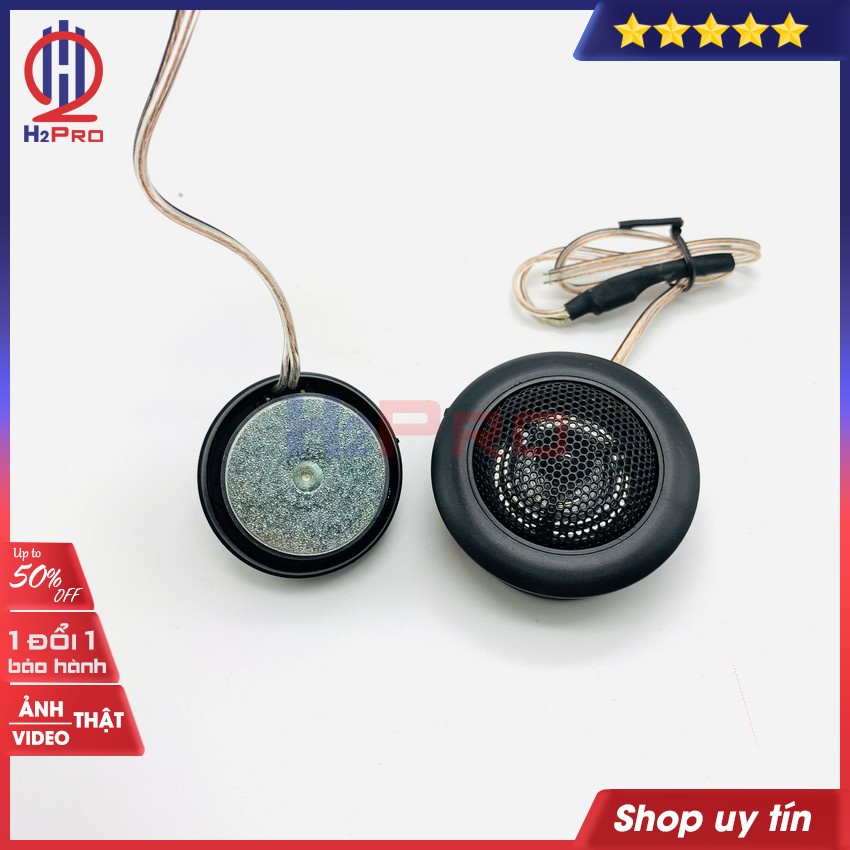 Đôi Loa Treble Ts-T120 Cao Cấp 250W-4 Ôm Dùng Trên Ô Tô, Xe Hơi Âm Thanh Trong Trẻo, Lắp Vừa Hầu Hết Xe Oto-H2Pro Tech