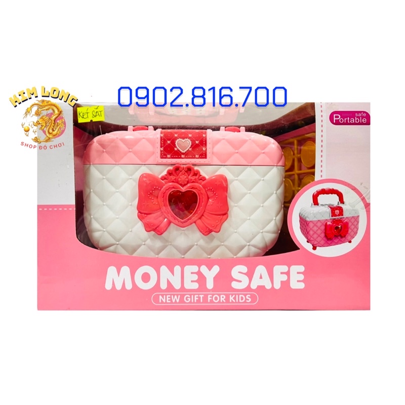 Đồ chơi két sắt mini mở cửa tự động cho bé hình Doremon - Elsa - Ngựa pony - hồng hạc