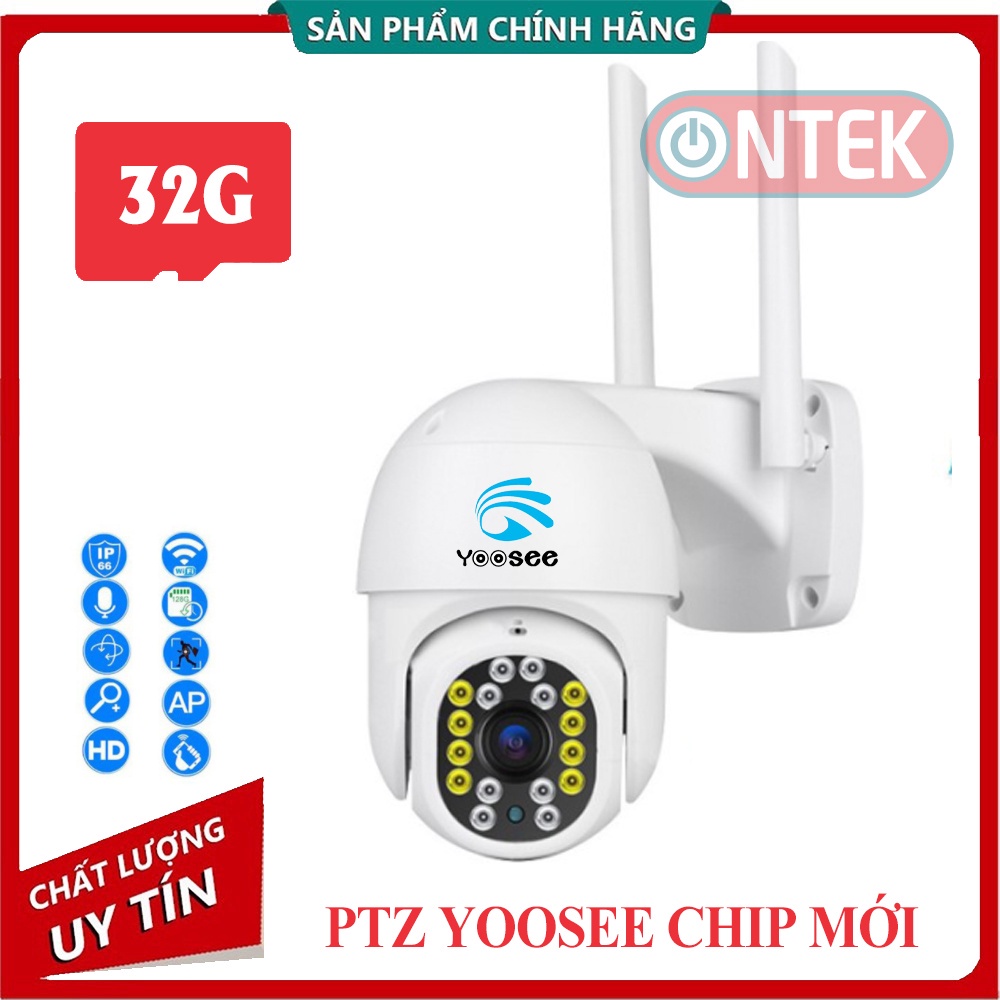 [HÀNG CHUẨN CAM KẾT ĐỀN TIỀN] Camera không dây YOOSEE PTZ 2.0 MPX/ 36 LED  ngoài trời xoay CÓ đèn Led chiếu sáng ban đêm