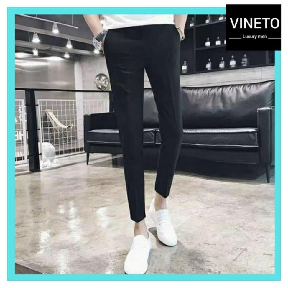 [Chỉ 3 ngày SALE SỐC] Quần âu nam đen ống côn, vải không nhăn không xù Cao Cấp | BigBuy360 - bigbuy360.vn