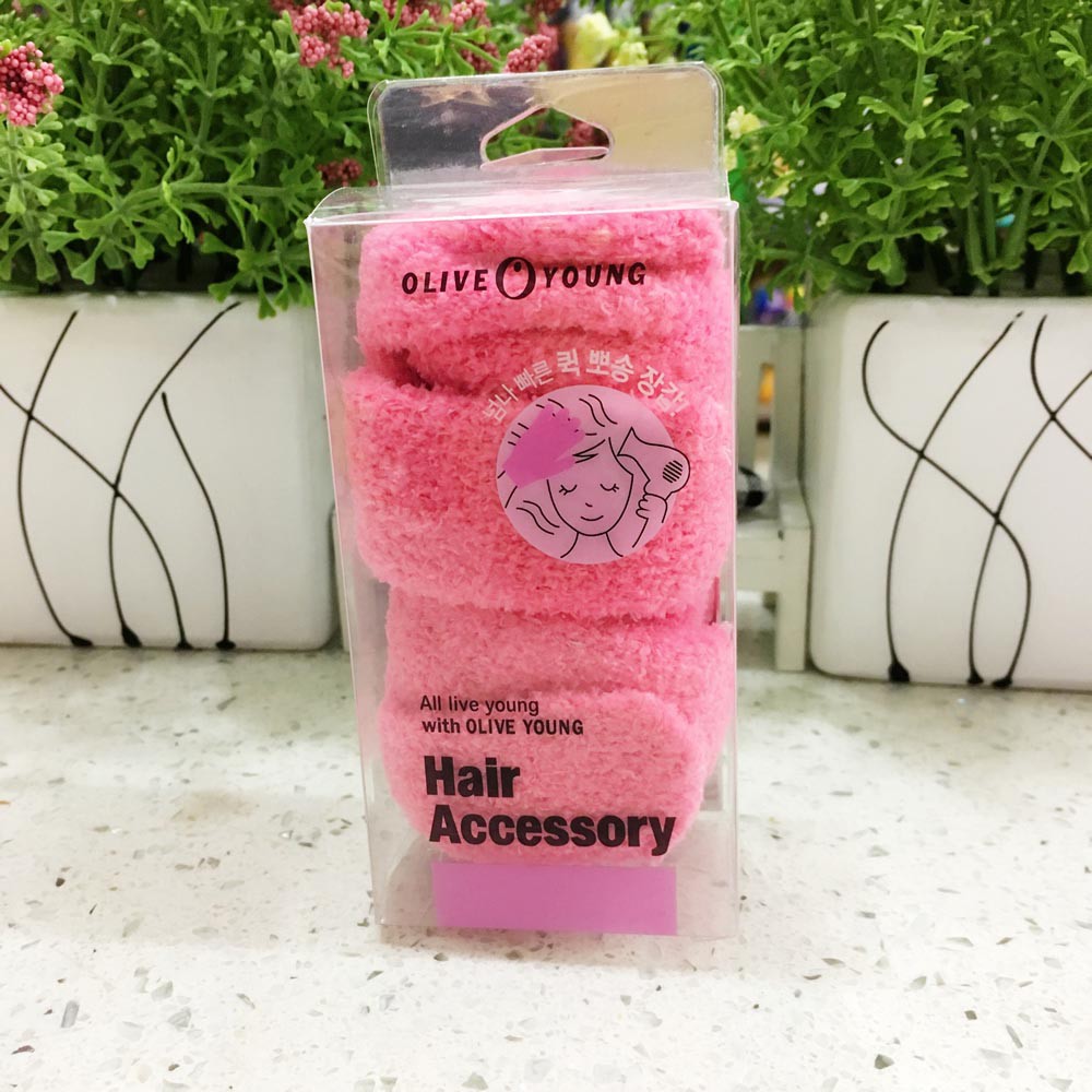 Găng tay chất liệu nỉ bông co dãn Olive Young Hàn Quốc vuốt và gỡ tóc rối