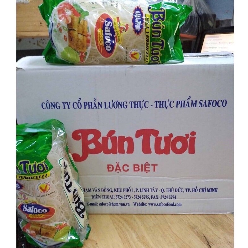 01 thùng Bún tươi Safoco 15 gói x 300g