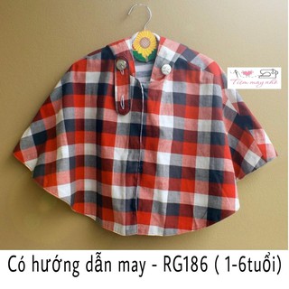 RG186_Rập giấy may áo choàng trẻ em