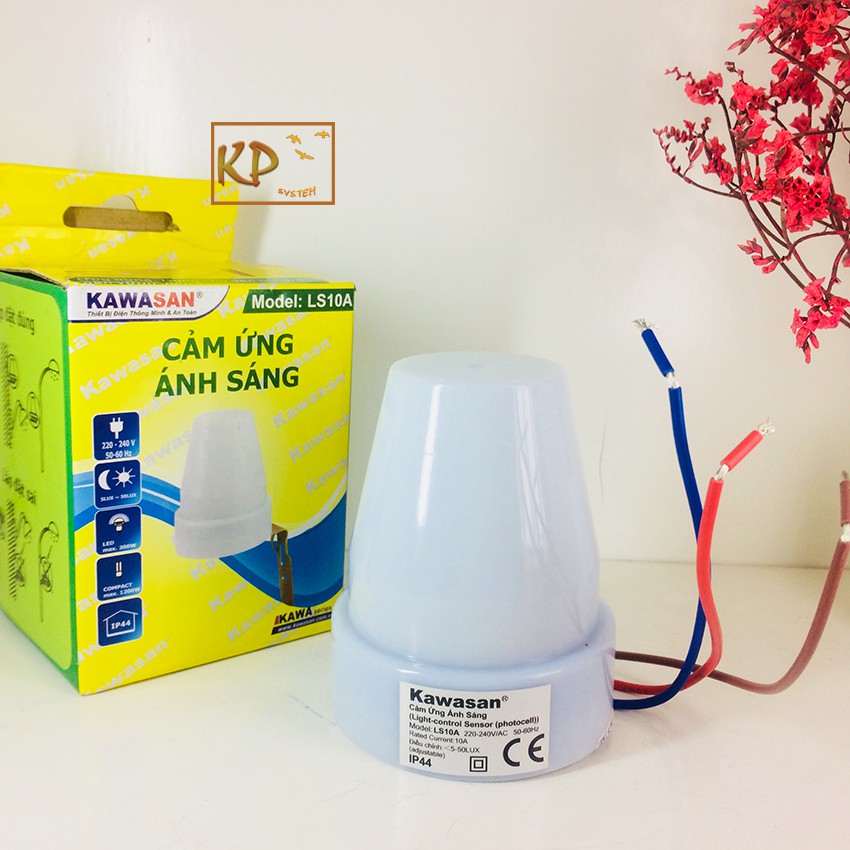 Công tắc cảm ứng ánh sáng (đèn/thiết bị tự bật khi trời tối và tắt khi trời sáng Kawasan KW - LS10A