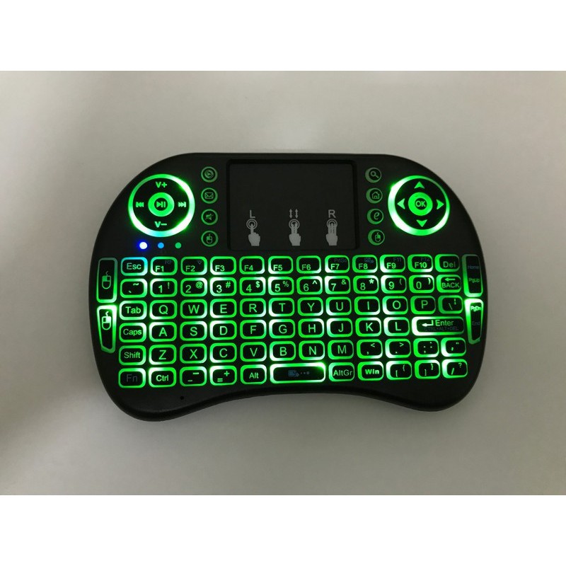 BÀN PHÍM KIÊM CHUỘT KHÔNG DÂY UKB 500-RF MINI KEYBOARD CÓ ĐÈN LED