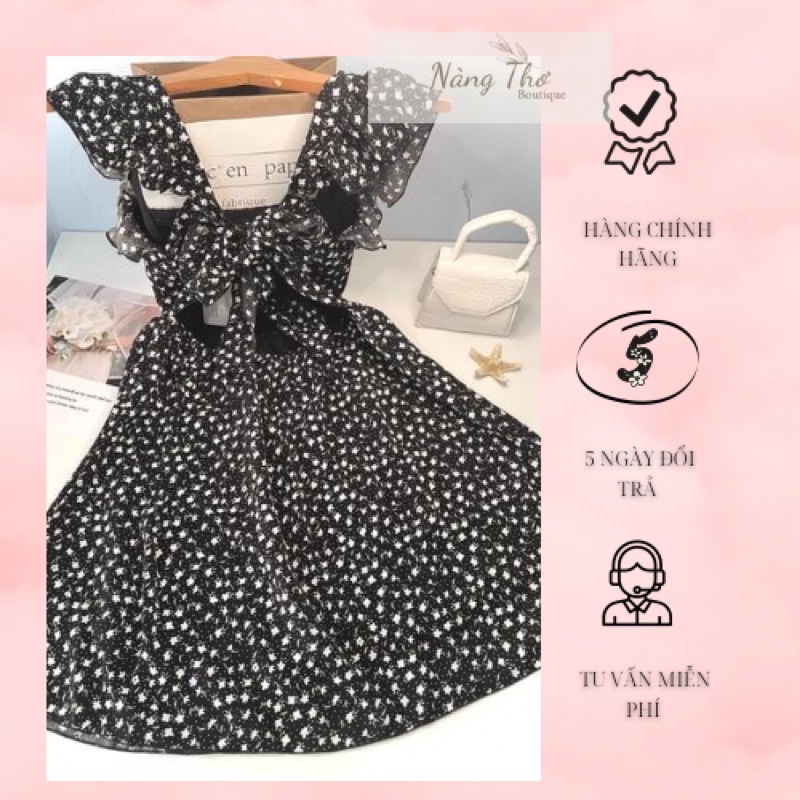 Đầm Váy Dáng chữ A Thiết Kế Hoa Nhí Bigsize 60 ký - 80 ký
