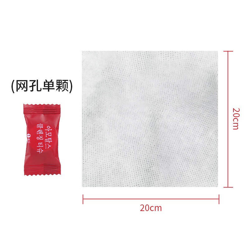 Khăn giấy nén, khăn lau mặt nén dạng viên kẹo Hàn Quốc dùng một lần siêu tiện lợi { CHUYÊN SỈ }