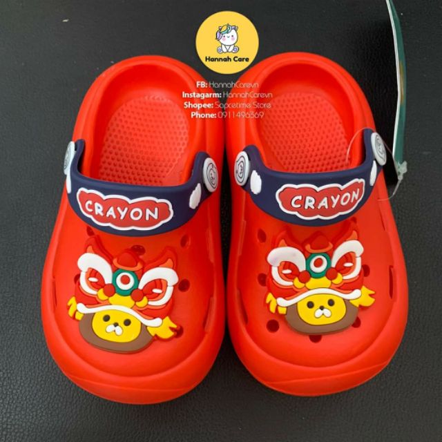 [ Ảnh thật ] Sandal - Dép sục thú crayon siêu xinh cho bé