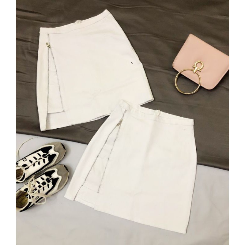 chân váy dây kéo