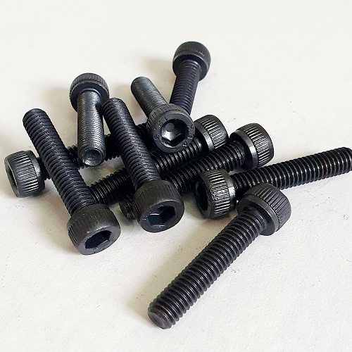 Set 10 Bu Lông Thép Lục Giác Chìm Đầu Trụ 6mm x 30mm Độ Bền 12.9 Màu Đen