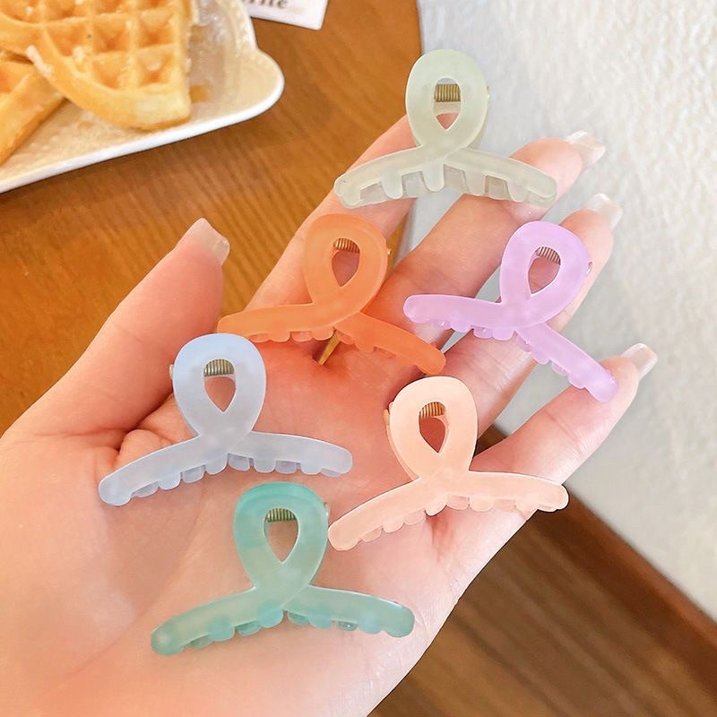 Kẹp tóc càng cua chéo mini nhiều màu cho bé gái phong cách hàn quốc