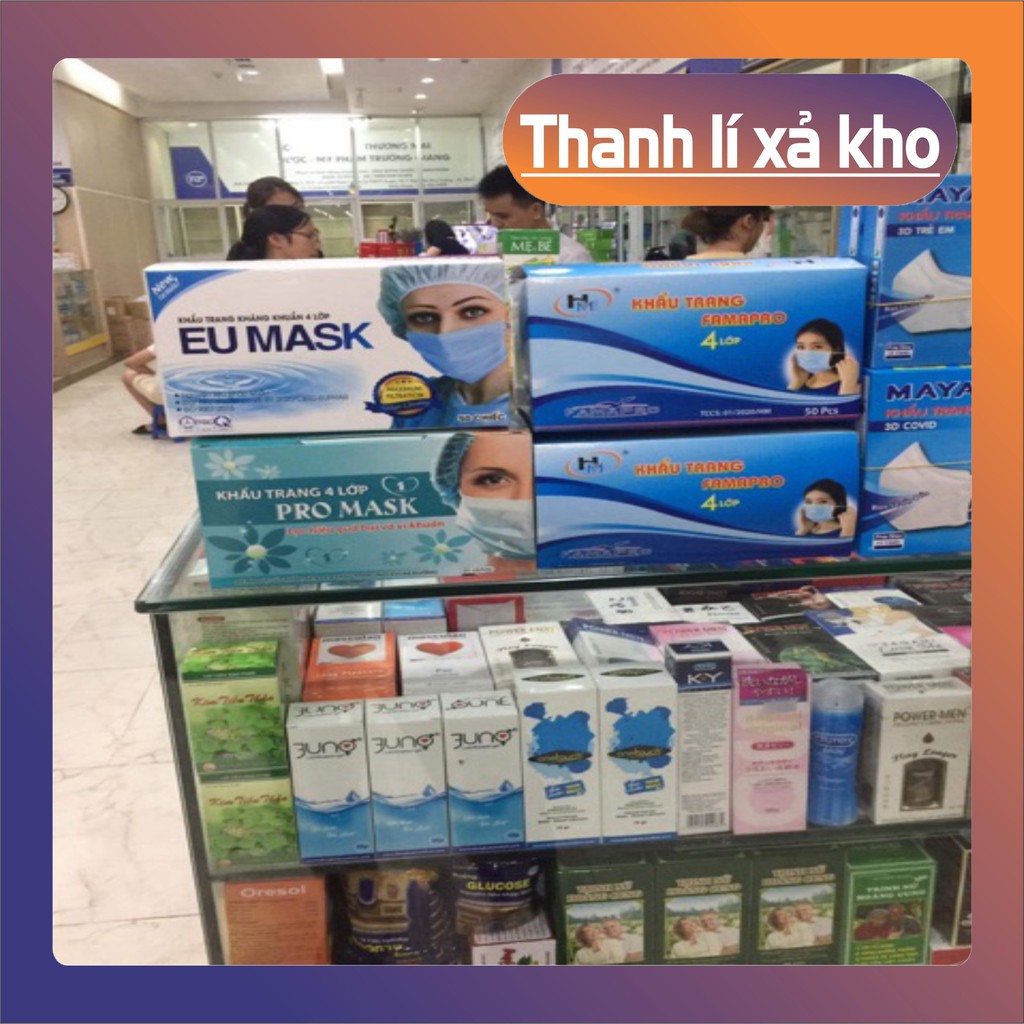 [RẺ VÔ ĐỊCH] Hộp Khẩu Trang Y Tế 50 Chiếc Hàng 4 Lớp Kháng Khuẩn Ngăn Ngừa Vi Khuẩn,Khói Bụi Độc Hại.HÀNG CÓ SẴN | BigBuy360 - bigbuy360.vn