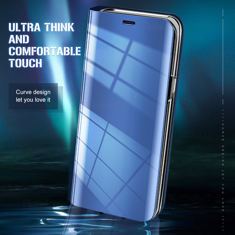 Ốp Điện Thoại Da Nắp Lật Mặt Gương Thông Minh Cho Samsung Galaxy A13 A53 A33 A73 A52S A52 A32 4G 5G A 53 13