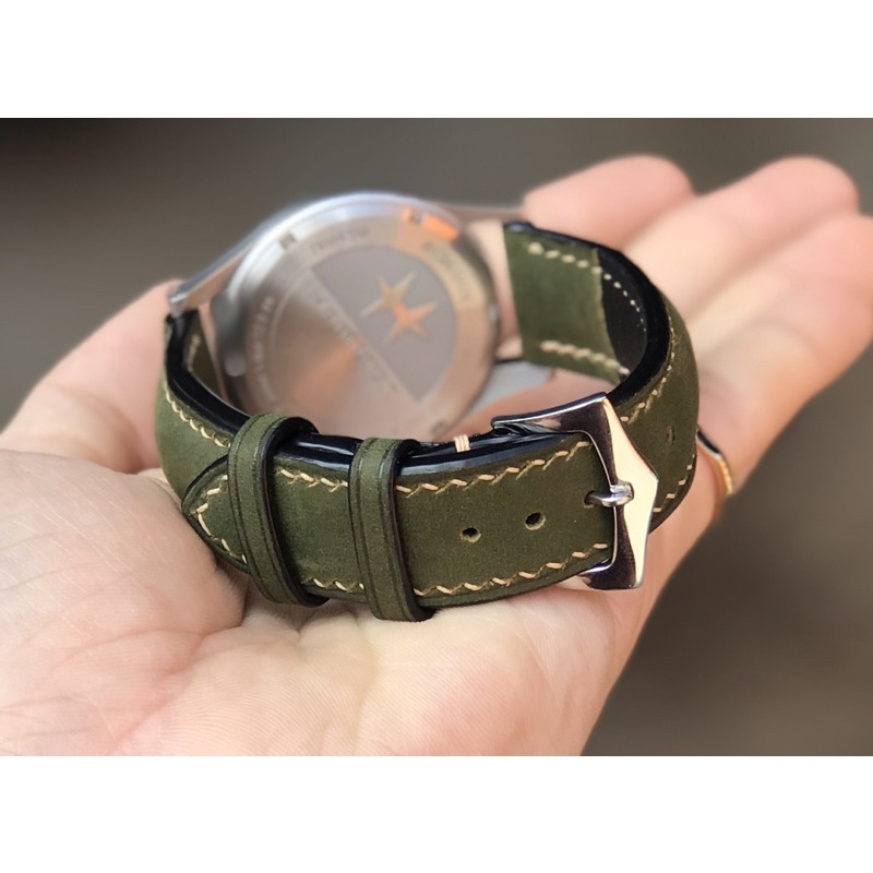 Dây da đồng hồ Olive
