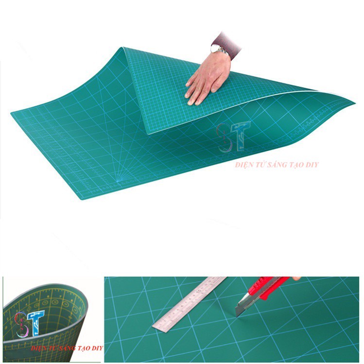 Tấm Lót Cắt Kỹ Thuật Cutting Mat Hai Mặt Khổ A2 A3 A4