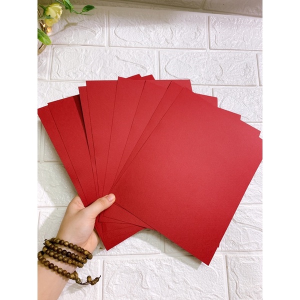 Giấy mĩ thuật kích thước 19x24cm dùng để làm đồ handmade - Định lượng 180gsm