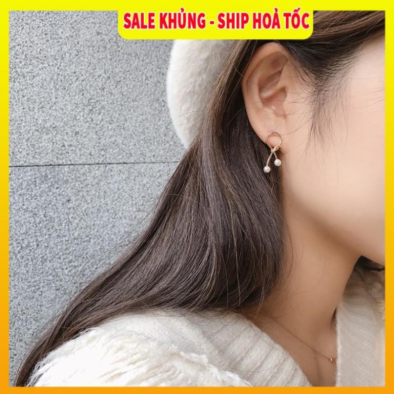 Có Video, Ảnh Thật ⚡SALE⚡ Bông tai hình trái cherry| Khuyên tai nữ đẹp 2021 - Trang sức Wink Accessories L1L05