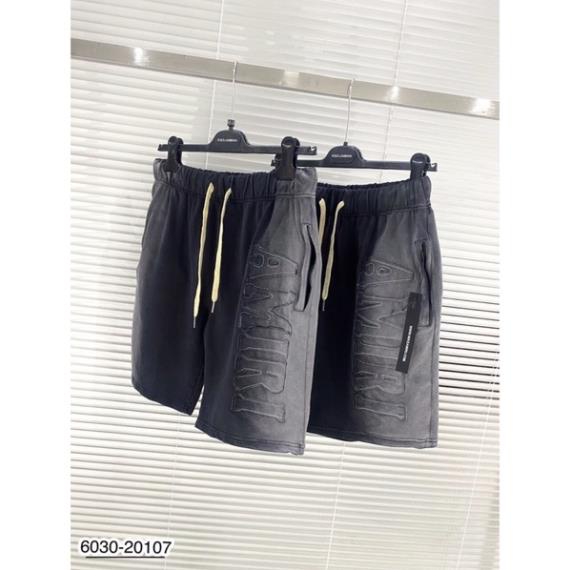 Quần Đùi Thêu AMR Loang Đen Cho Nam - Quần Ngố Nam AMR Loang Siêu Chất