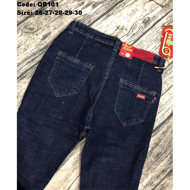 [SIZE ĐẠI] Quần Jean Nữ Dài Co Giãn Mạnh Màu Xanh