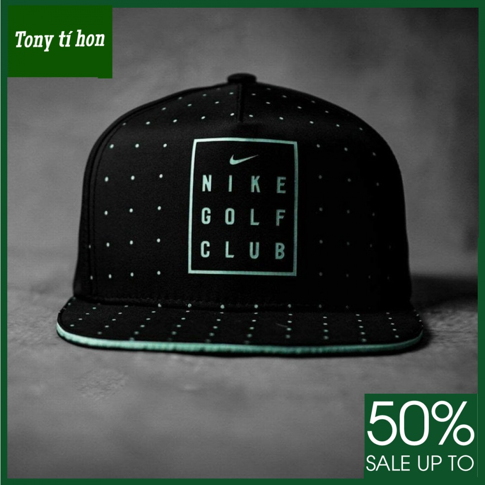 Tony tí hon_ tặng quà khi mua_ Mũ nón kết lưỡi trai nam nữ Snapback Ni.ke Golf Club đen cao cấp,cao cấp