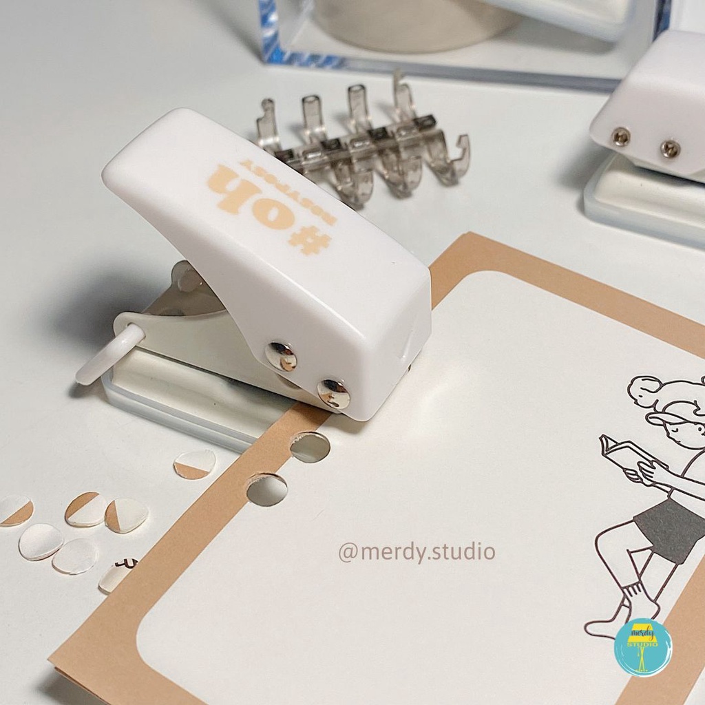 Dụng cụ bấm lỗ sổ còng mini RosyPosy #OH! Hole Puncher