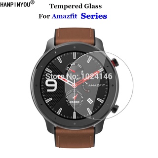 Kính cường lực 2.5d bảo vệ màn hình cho xiaomi huami amazfit t-rex pro gtr 42mm 47mm stratos 3 pace verge lite