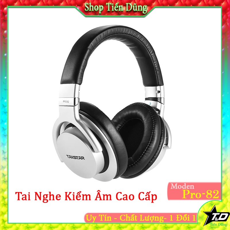 Tai Nghe Chụp Tai Kiểm Âm Takstar Pro 82 Cao Cấp Chuyển Cho Phòng Thu, Game Thủ, Livestream, Chất Lượng Đỉnh Cao.